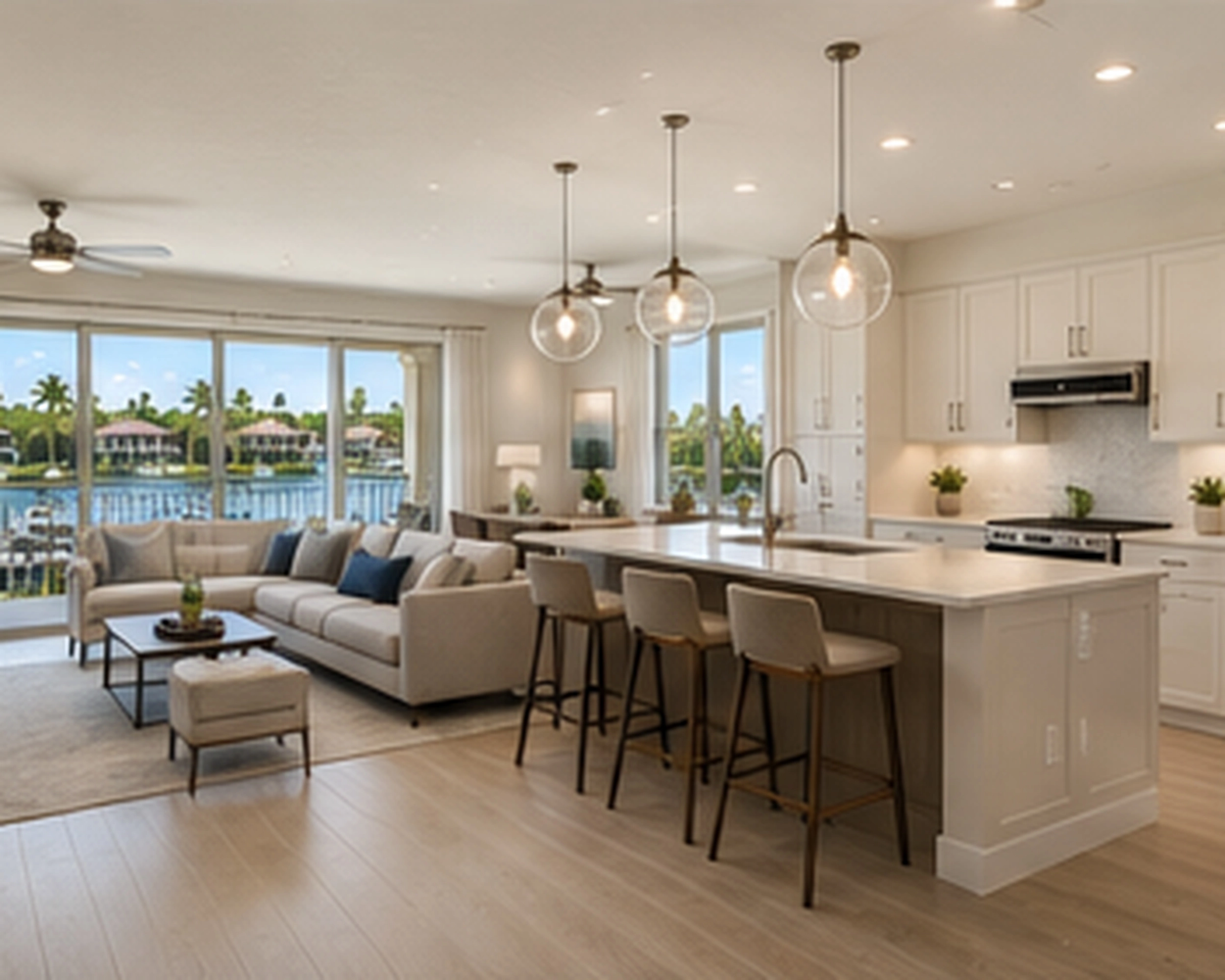 Kitchen And Living Room