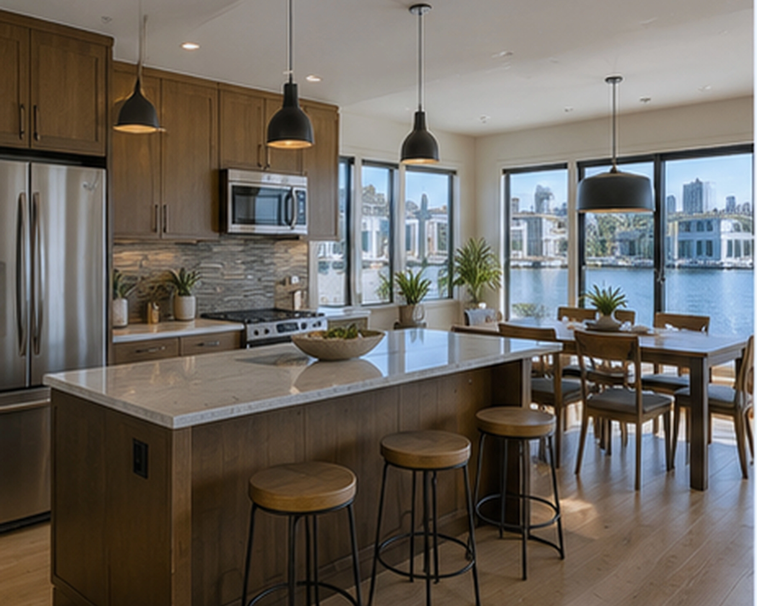 Kitchen View of Dining Area
