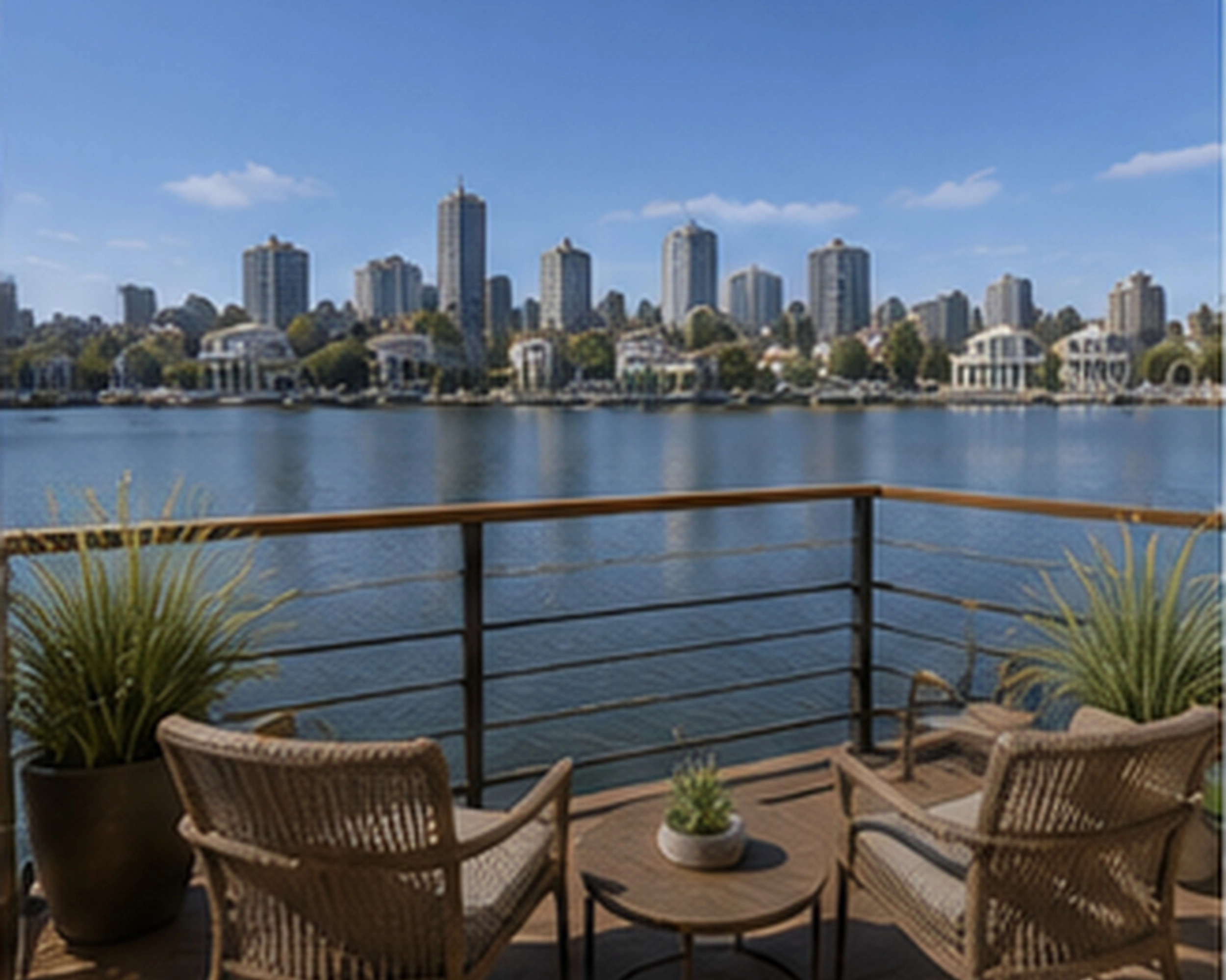 Upper-deck balcony view