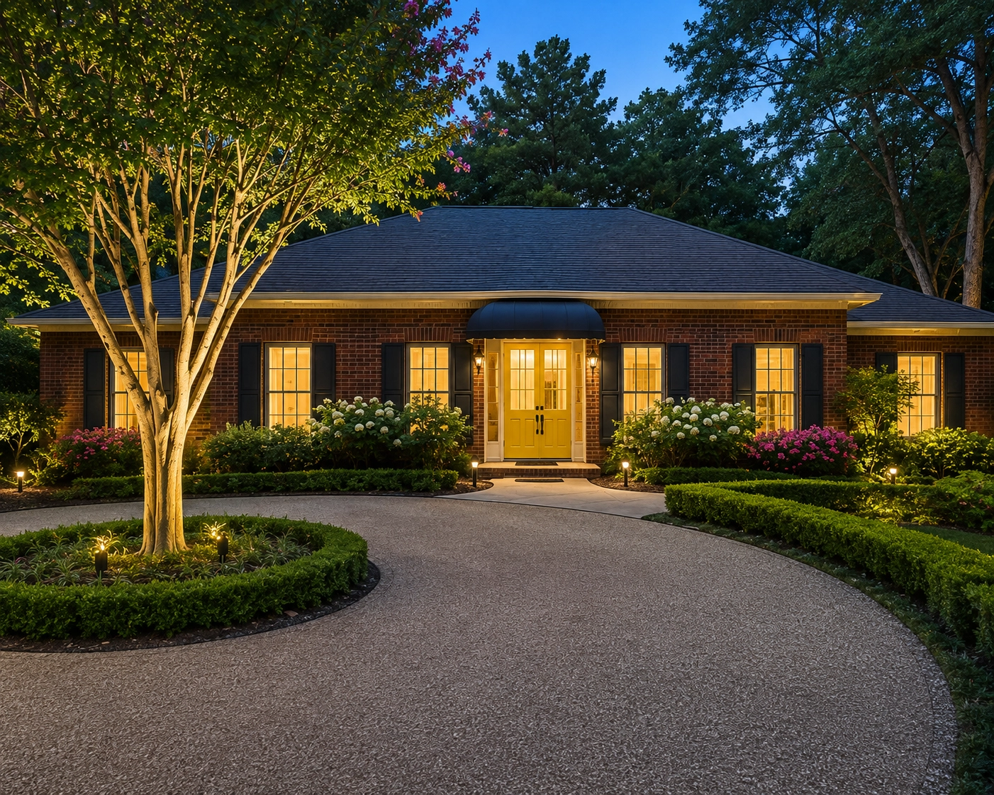 Front Entry at Blue Hour