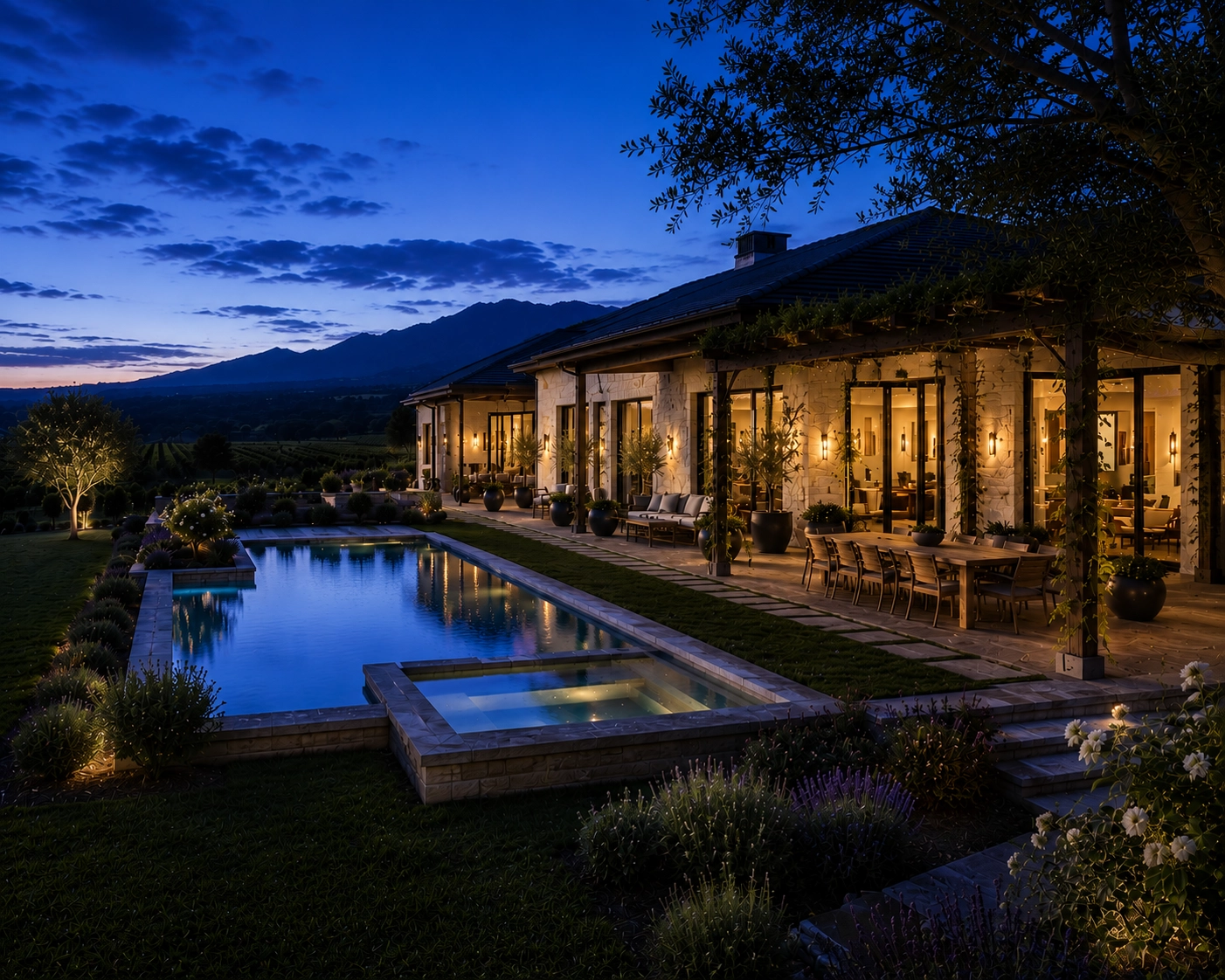 Sunset Hour on the Veranda